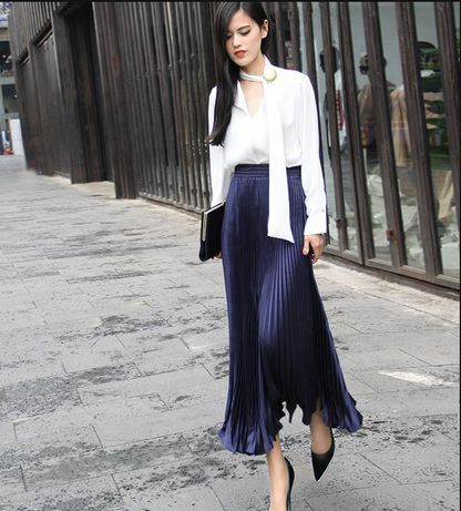 Jupe Maxi Drapée Élégante